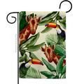 Patio Trasero Giraffe Toucan Animals Wildlife 13 x 18.5 in. Double-Sided Decorative Vertical Garden Flags for PA3914823